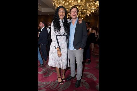 Actress Jessica Williams with director Jim Strouse of The Incredible Jessica James